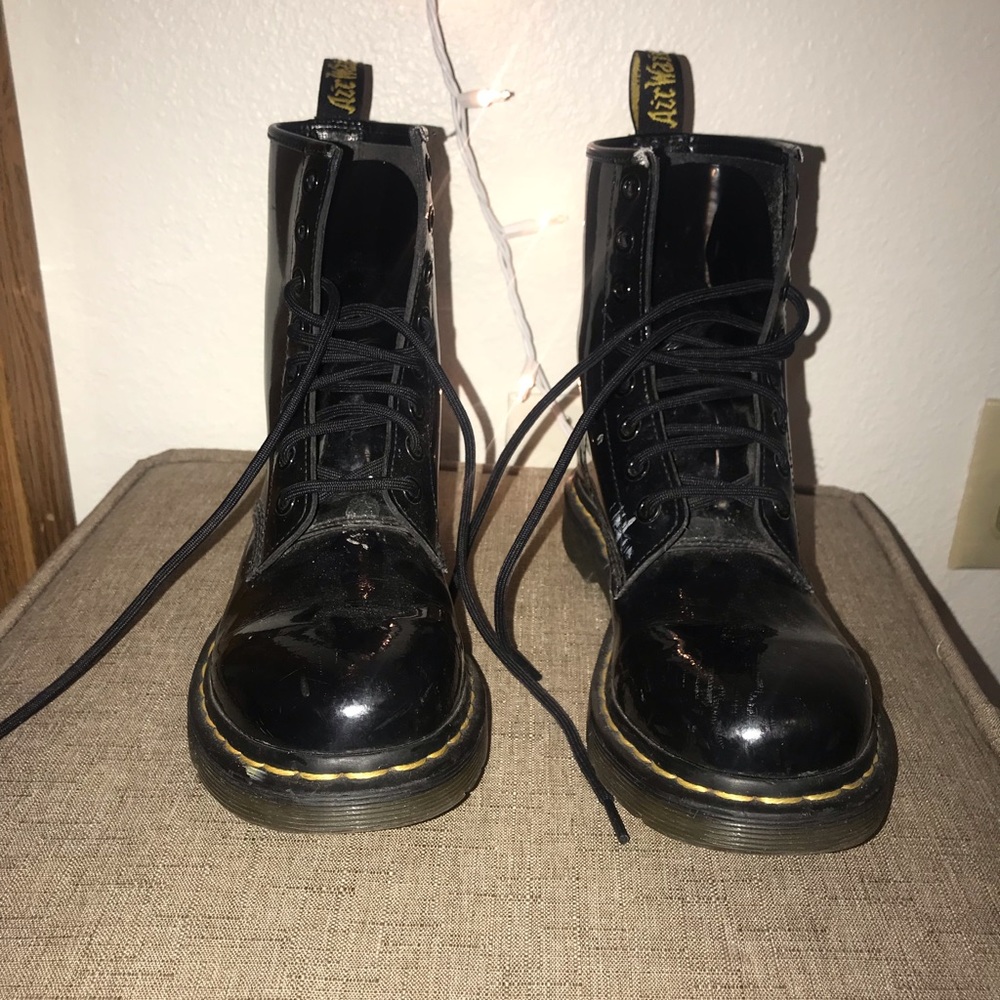 Black Patent Leather Doc Martens